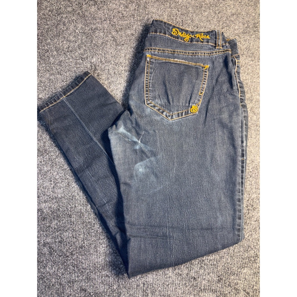 Indigo Rein Forever Jeans Womens 11 Blue Denim Stretch Skinny Leg Streetwear